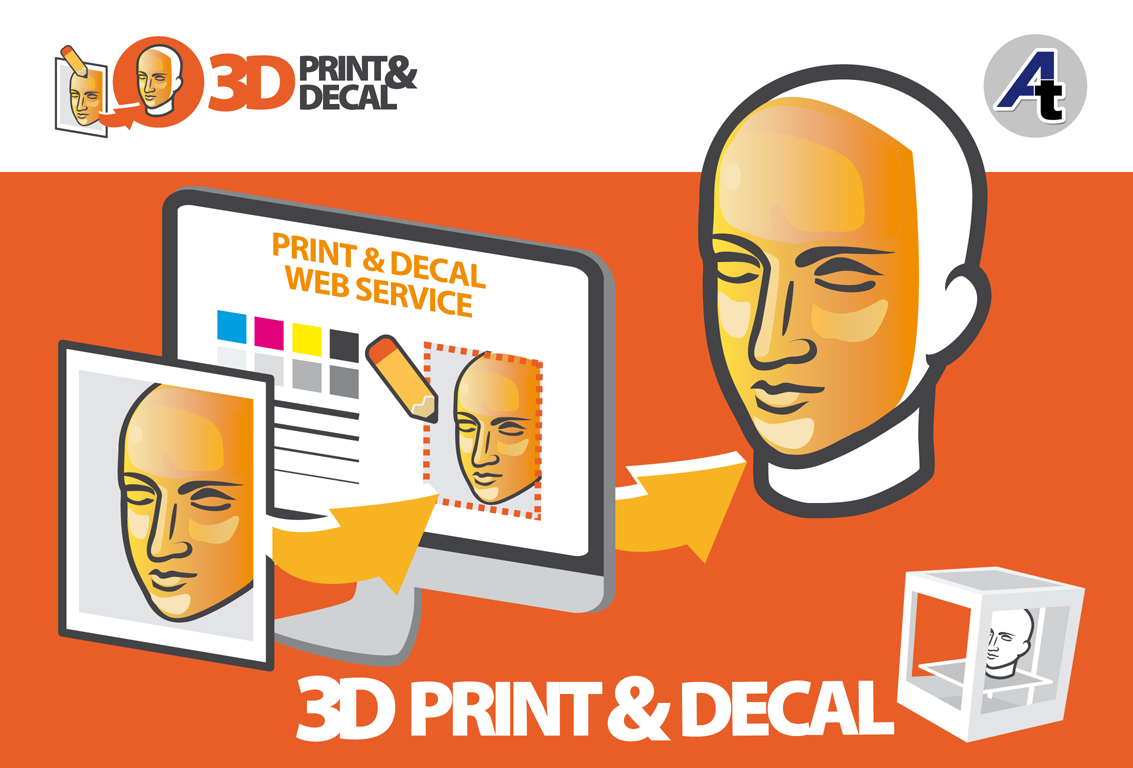 Smarten your 3D printed object with decals! Logo